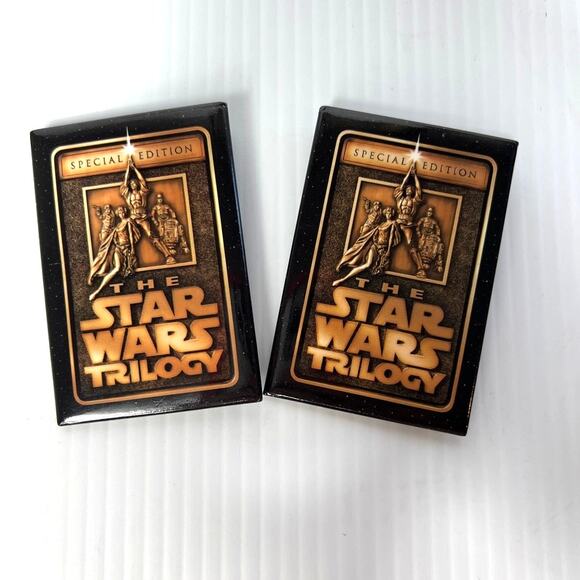 2 Star Wars Trilogy Special Edition 1996 Movie Promotional Pin A New Hope Button - Picture 1 of 7